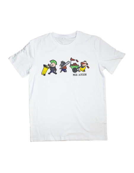 Riot Pigs - Mob Action - T-Shirt - White