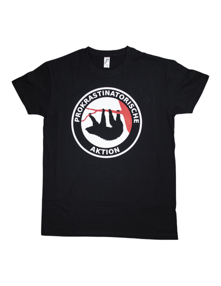 Prokrastinatorische Aktion - No Borders - T-Shirt - Black