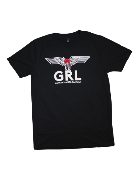 GRL - Always Antifascist - Black Mosquito - T-Shirt - Black GRL - Always Antifascist - Black Mosquito - T-Shirt - Black