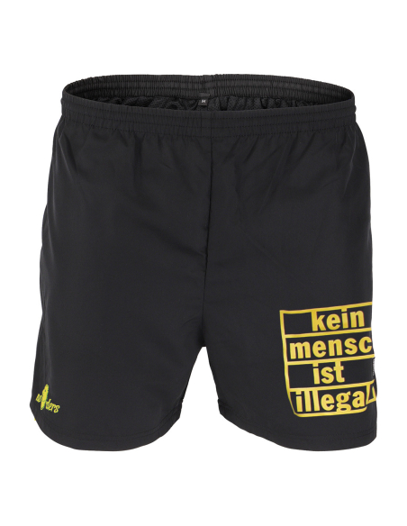 Kein Mensch ist illegal - No Borders - Shorts - Black