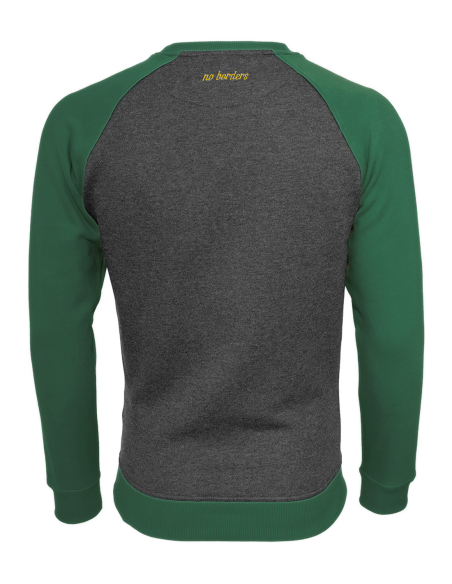 Kein Mensch ist illegal - No Borders - Sweater - Grey/Green