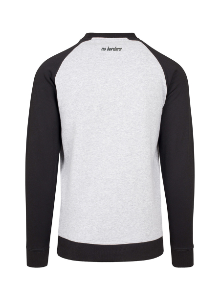 Kein Mensch ist illegal - No Borders - Sweater - Grey/Black