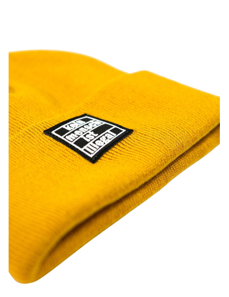 Kein Mensch ist illegal - Winter Hat - Mustard