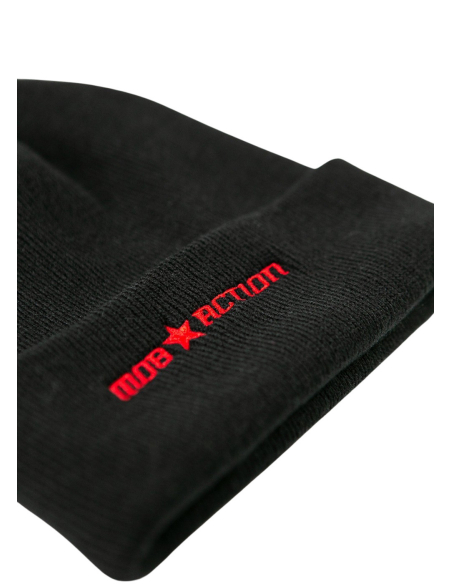 Mob Action Logo - Wintermütze - Black/Red