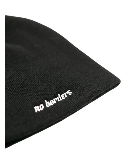 No Borders Logo - Beanie - Black/White