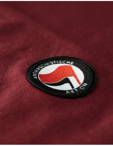 Siamo Tutti Antifascisti - No Borders - T-Shirt - Burgundy Siamo Tutti Antifascisti - No Borders - T-Shirt - Burgundy