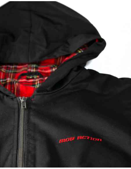 Mob Action Classic - Jacke - Hooded Harrington - Black/Red Mob Action Classic - Jacke - Hooded Harrington - Black/Red