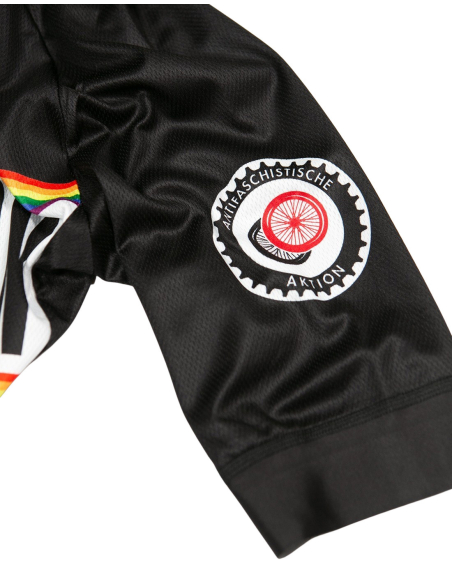 Roter Stern Leipzig - Bike Jersey Short Sleeve - Black/Rainbow Roter Stern Leipzig - Bike Jersey Short Sleeve - Black/Rainbow