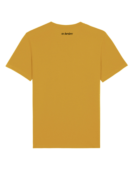 Kein Mensch ist illegal - No Borders - T-Shirt - Ochre