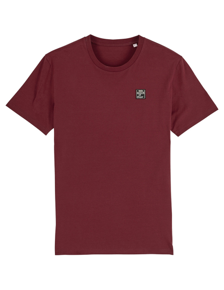 Kein Mensch ist illegal - No Borders - T-Shirt - Burgundy
