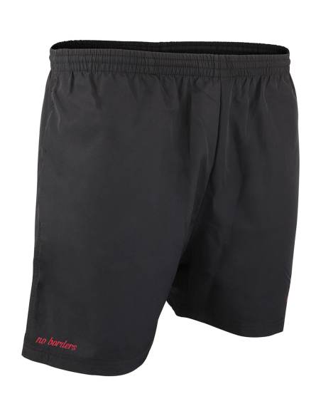 Kein Mensch ist illegal - No Borders - Active Shorts - Black/Red