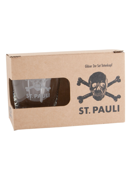 St. Pauli - Glas - Totenkopf - 2er Set