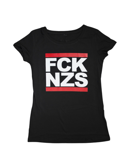 FCK NZS - True Rebel - T-Shirt tailliert - Black