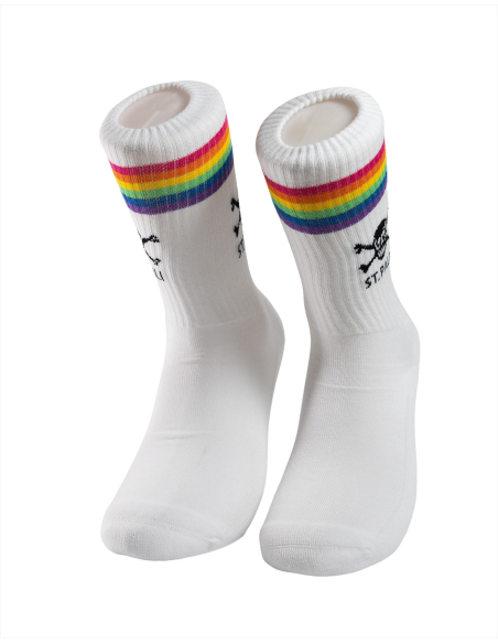 St. Pauli - Socks - Totenkopf - White/Rainbow
