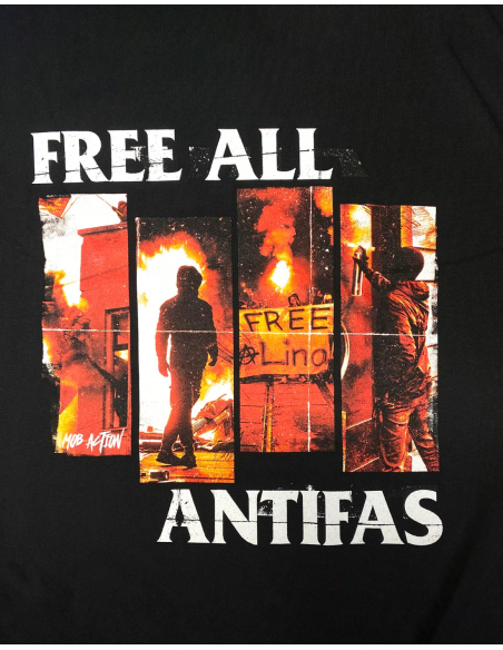 Free all Antifas II - Mob Action - SOLI T-Shirt - Black