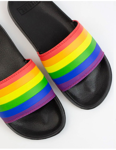 Pride / Rainbow - Sixblox - Badelatschen - Black Pride / Rainbow - Sixblox - Badelatschen - Black