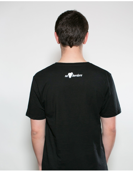 Antifaschistische Aktion - No Borders - T-Shirt - Pocket Print