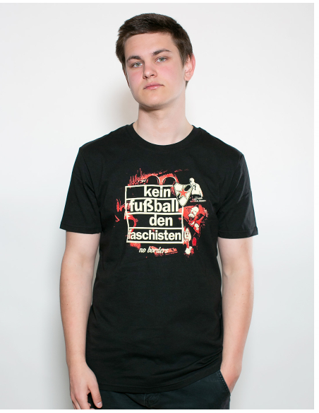 Roter Stern Leipzig - T-Shirt - Kein Fußball den Faschisten -