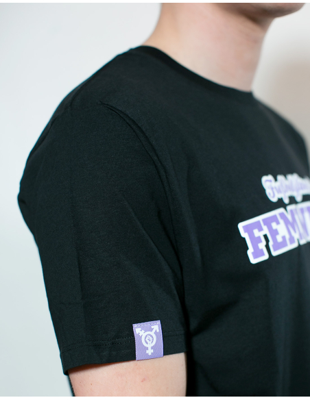 Fußballfans für Feminismus - No Borders - T-Shirt - Black