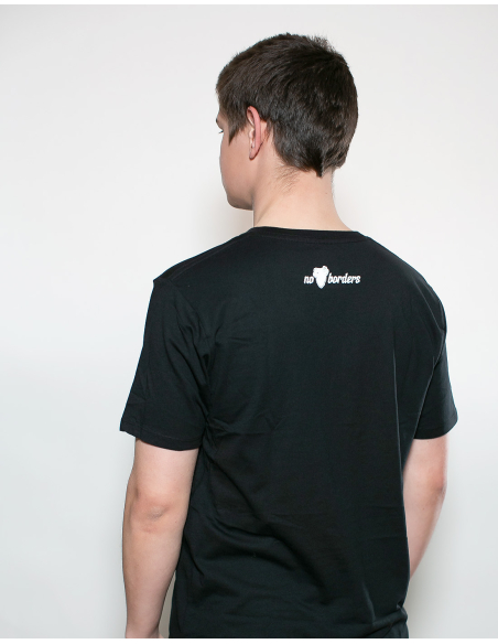 Fußballfans für Feminismus - No Borders - T-Shirt - Black