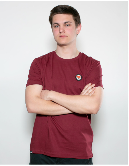 Siamo Tutti Antifascisti - Mob Action - T-Shirt - Burgundy