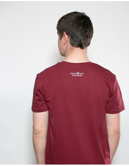 Siamo Tutti Antifascisti - Mob Action - T-Shirt - Burgundy Siamo Tutti Antifascisti - Mob Action - T-Shirt - Burgundy