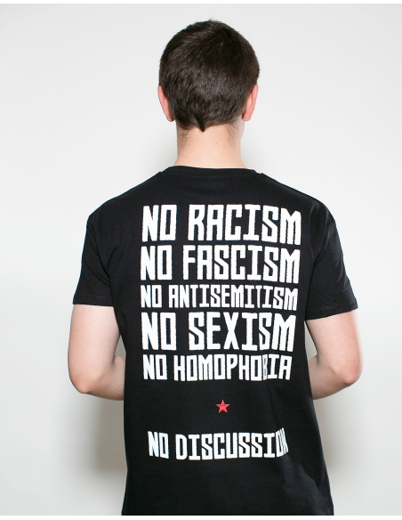 Roter Stern Leipzig - T-Shirt - No Discussion - Black
