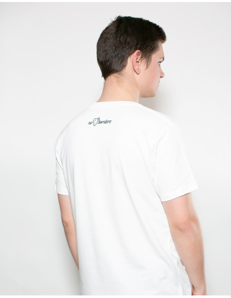 Fahrrad Antifa - No Borders - T-Shirt - Front Print - White Fahrrad Antifa - No Borders - T-Shirt - Front Print - White