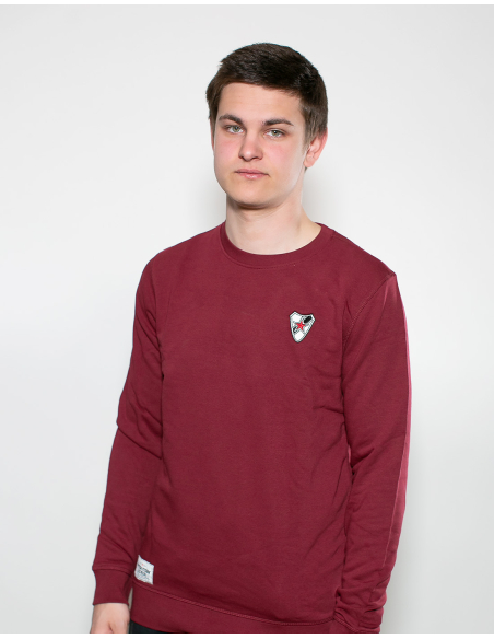 Roter Stern Leipzig - Sweater - Logo Stick - Burgundy