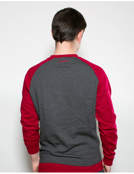 Kein Mensch ist illegal - No Borders - Sweater - Grey/Red