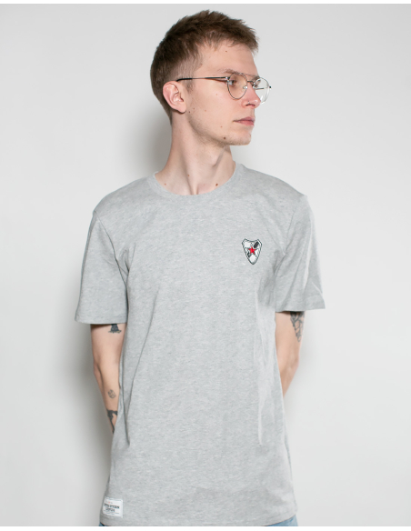 Roter Stern Leipzig - T-Shirt - Logo Stick - Grey