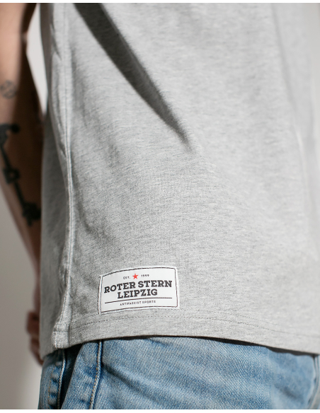 Roter Stern Leipzig - T-Shirt - Logo Stick - Grey