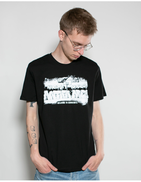 Antifa Area - No Borders - T-Shirt - Black