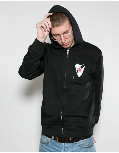 Roter Stern Leipzig - Zipper - Cantona - Black Roter Stern Leipzig - Zipper - Cantona - Black
