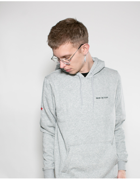 Mob Action Classic - Hoodie - Grey/Black