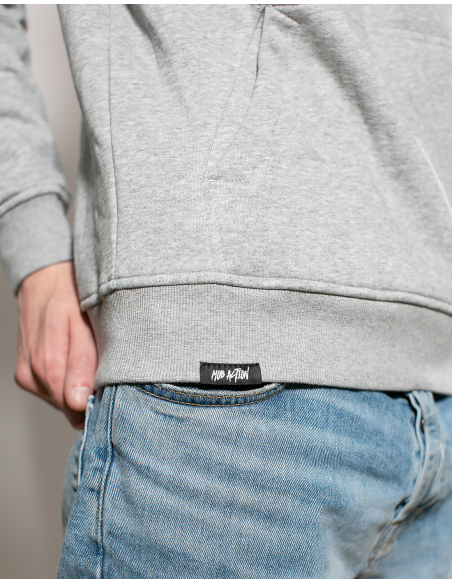 Mob Action Classic - Hoodie - Grey/Black