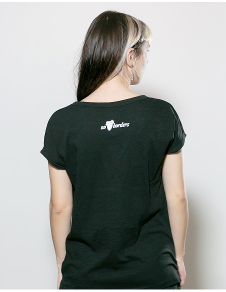 Refugees Welcome - T-Shirt fitted - Black