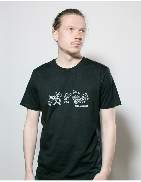 Riot Pigs - Mob Action - T-Shirt - Black