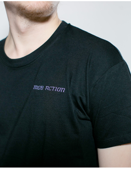 LGBTQ - Mob Action Classic - T-Shirt - Black/Purple