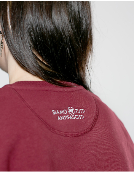 Siamo Tutti Antifascisti - Mob Action - Sweater - Burgundy Siamo Tutti Antifascisti - Mob Action - Sweater - Burgundy