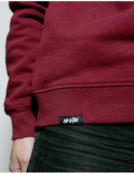 Siamo Tutti Antifascisti - Mob Action - Sweater - Burgundy Siamo Tutti Antifascisti - Mob Action - Sweater - Burgundy