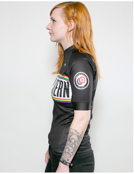 Roter Stern Leipzig - Bike Jersey Short Sleeve - Black/Rainbow Roter Stern Leipzig - Bike Jersey Short Sleeve - Black/Rainbow