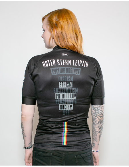 Roter Stern Leipzig - Bike Jersey Short Sleeve - Black/Rainbow Roter Stern Leipzig - Bike Jersey Short Sleeve - Black/Rainbow