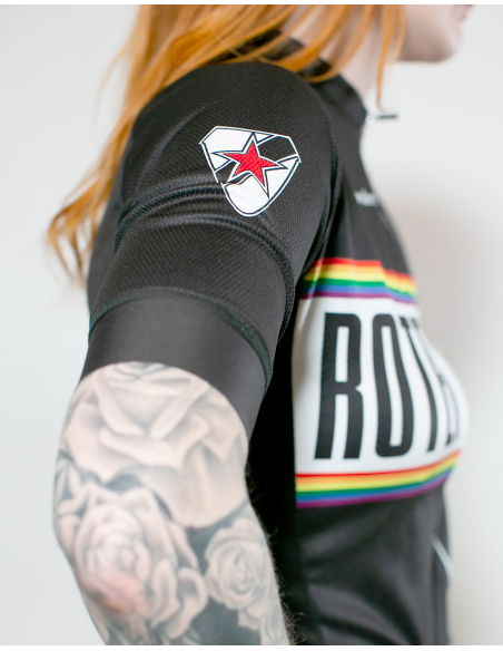 Roter Stern Leipzig - Bike Jersey Short Sleeve - Black/Rainbow Roter Stern Leipzig - Bike Jersey Short Sleeve - Black/Rainbow