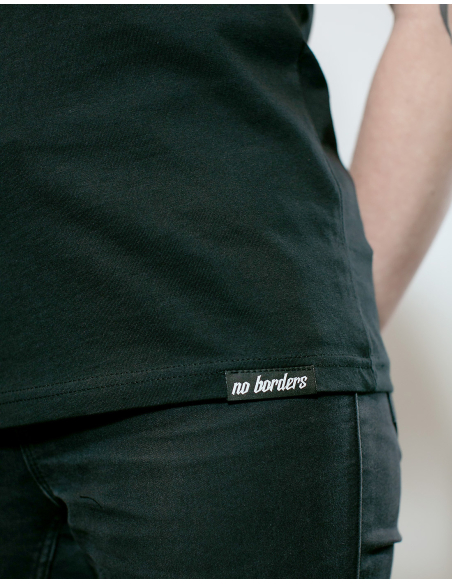 Antifa Area - No Borders - T-Shirt - Black