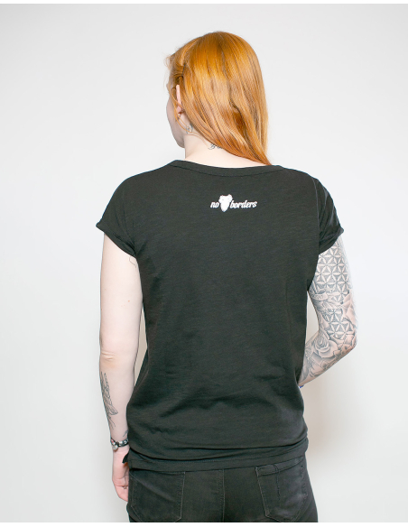 Fußballfans für Feminismus - No Borders - T-Shirt tailliert -