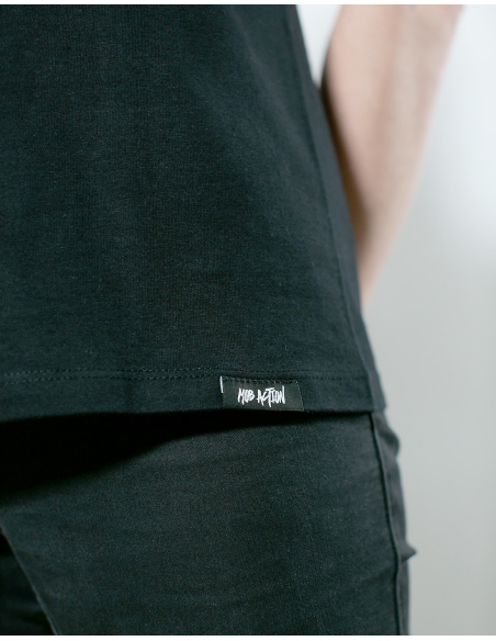 No Cops No Nazis - Mob Action - T-Shirt - Black/Red