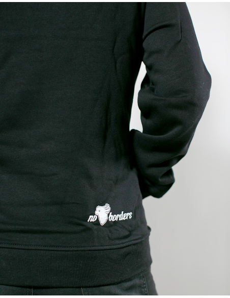 Love Beer Hate Nazis - No Borders - Hoodie - Black