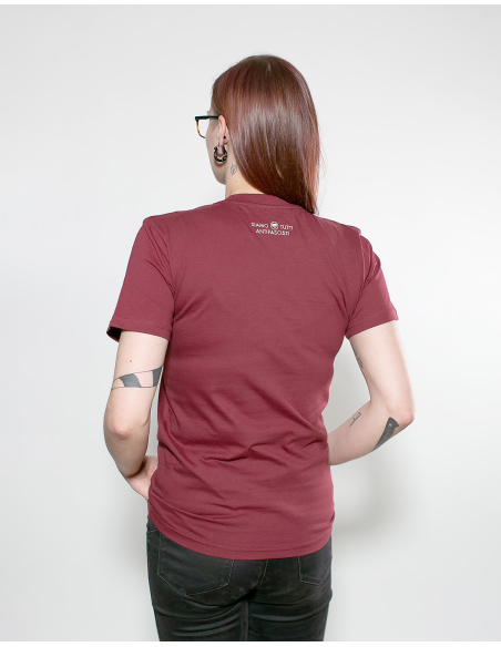 Siamo Tutti Antifascisti - Mob Action - T-Shirt - Burgundy Siamo Tutti Antifascisti - Mob Action - T-Shirt - Burgundy