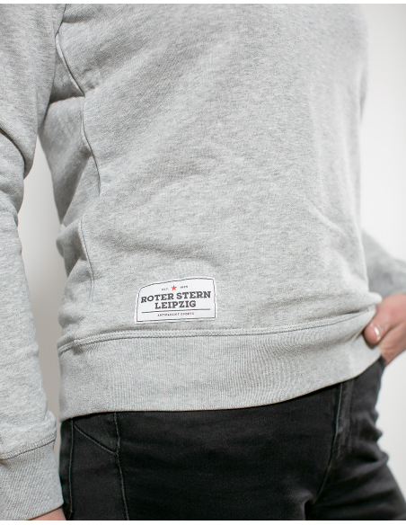 Roter Stern Leipzig - Sweater - Logo Stick - Grey